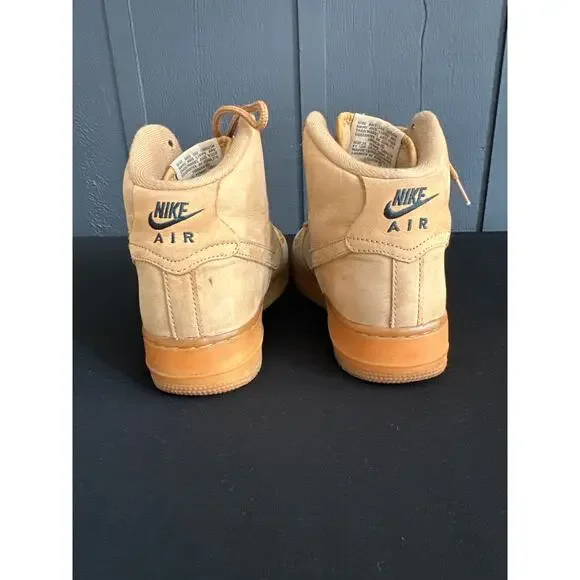 Nie Air Force 1 High Top in Wheat Gum Sole Youth Size 6Y - Picture 7 of 12